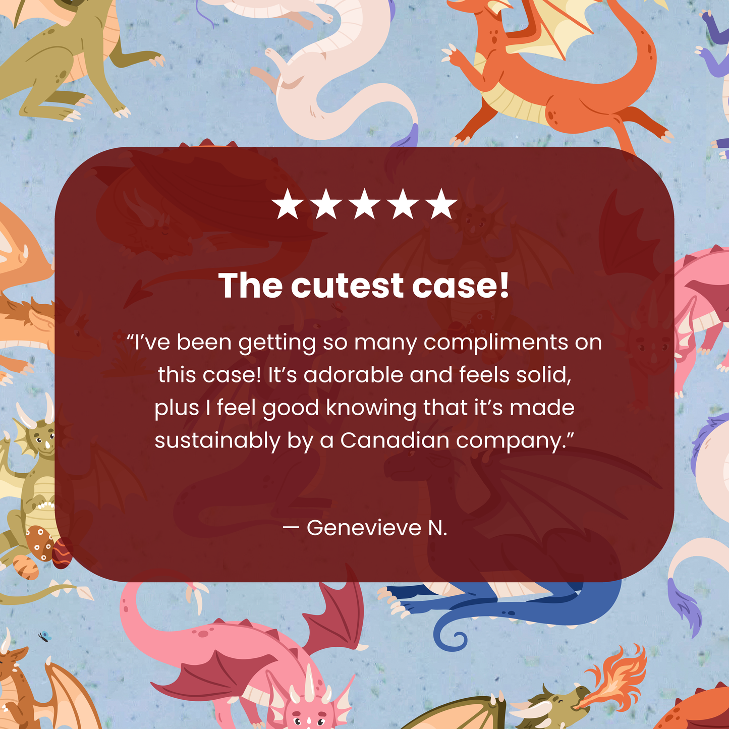 Powder Blue Dragon Cuties iPhone 16e/17e Case