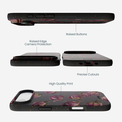 Black Dried Rosebuds iPhone Air Case