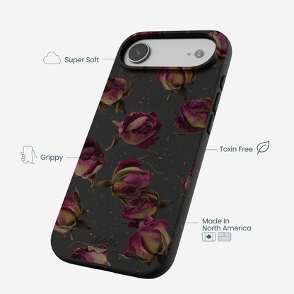 Black Dried Rosebuds iPhone Air Case
