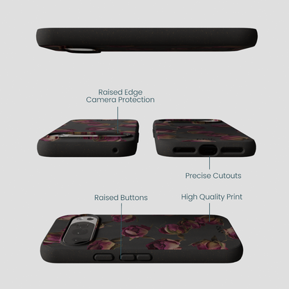 Black Dried Rosebuds Google Pixel 10/10 Pro Case
