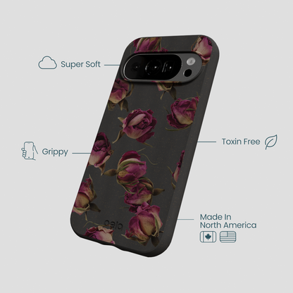 Black Dried Rosebuds Google Pixel 10/10 Pro Case