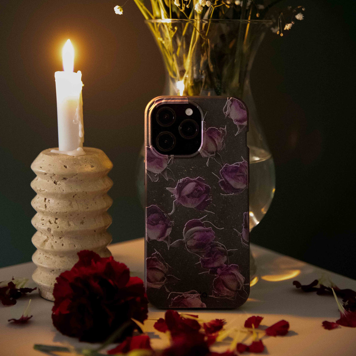 Black Dried Rosebuds Samsung Galaxy S26+(Plus) Case
