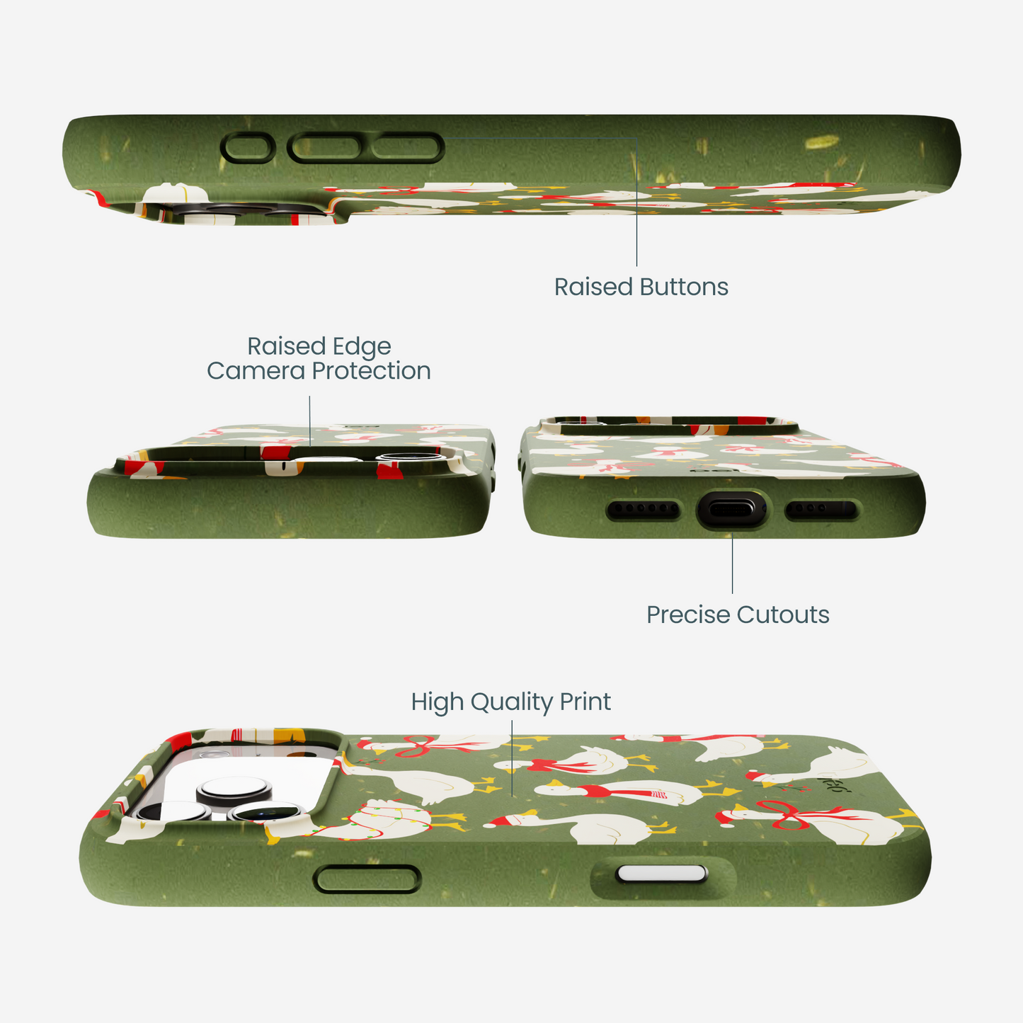 Forest Floor Duck the Halls iPhone 17 Pro Max Case