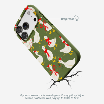 Forest Floor Duck the Halls iPhone 17 Pro Case
