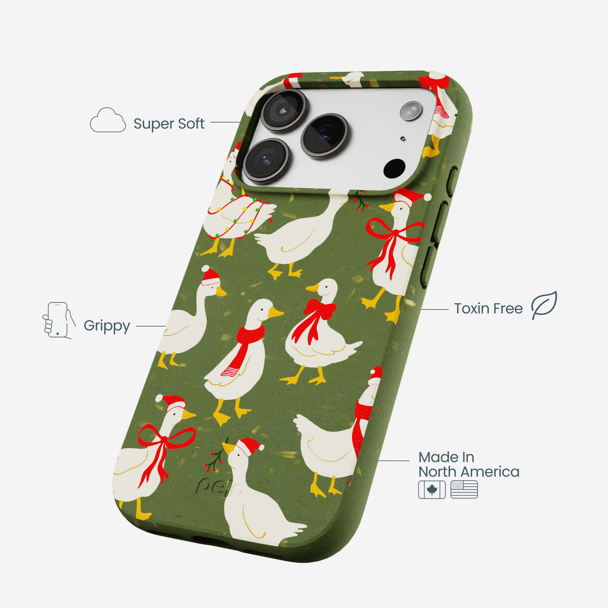 Forest Floor Duck the Halls iPhone 17 Pro Case