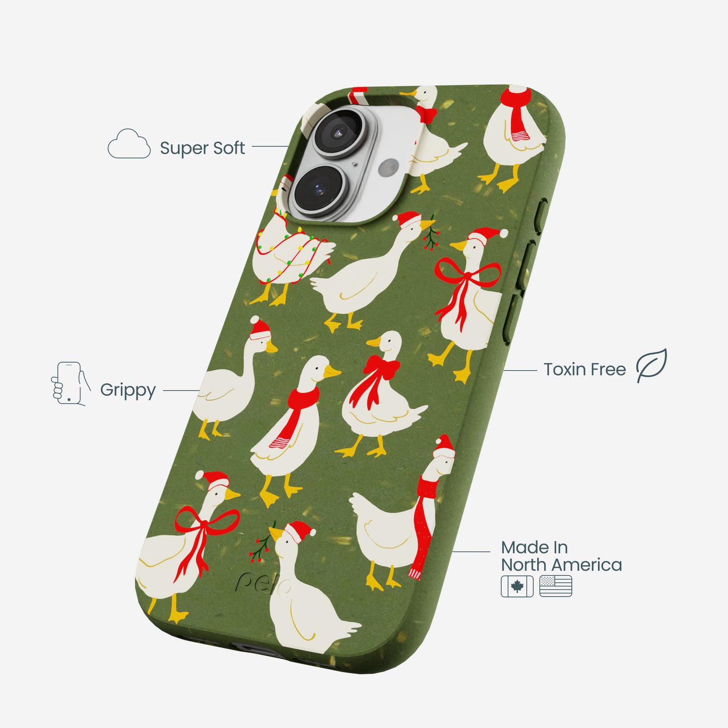 Forest Floor Duck the Halls iPhone 17 Case