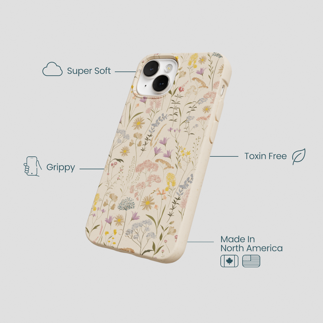 Seashell Dusty Petals iPhone 13 Mini Case