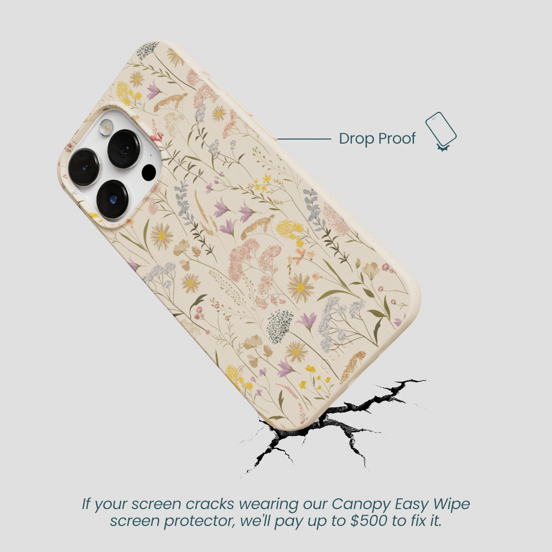 Seashell Dusty Petals iPhone 13 Pro Max Case