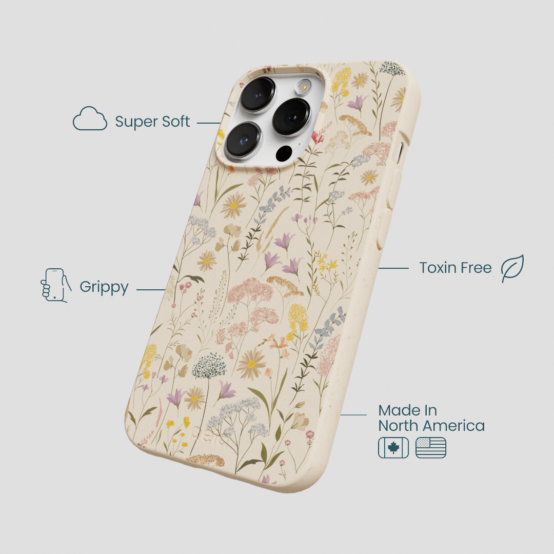 Seashell Dusty Petals iPhone 13 Pro Max Case
