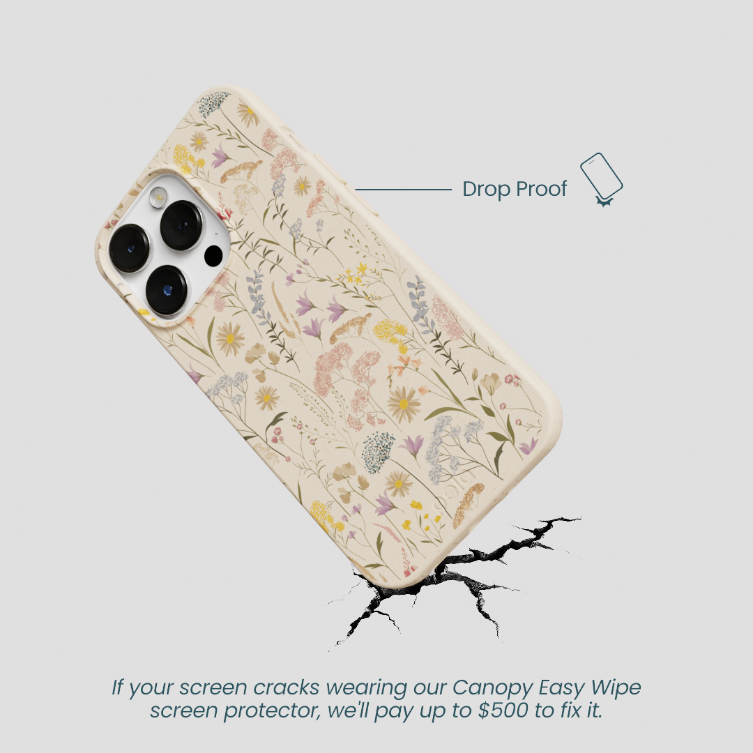 Seashell Dusty Petals iPhone 13 Pro Case
