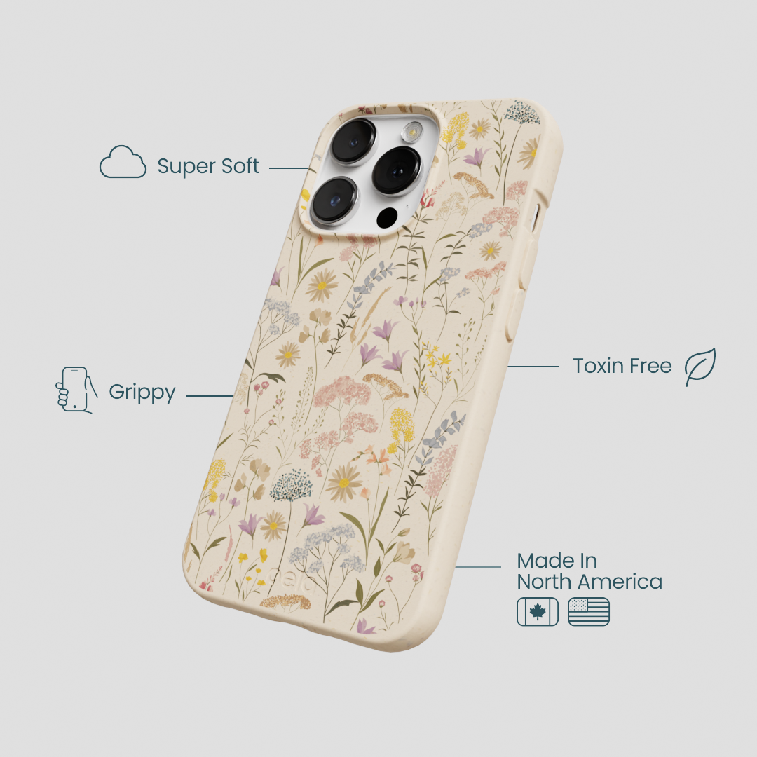 Seashell Dusty Petals iPhone 13 Pro Case