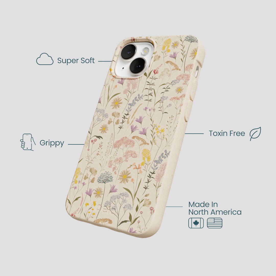 Seashell Dusty Petals iPhone 13 Case