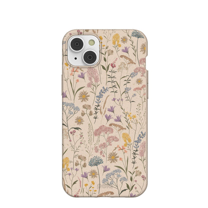 Seashell Dusty Petals iPhone 14 Plus Case