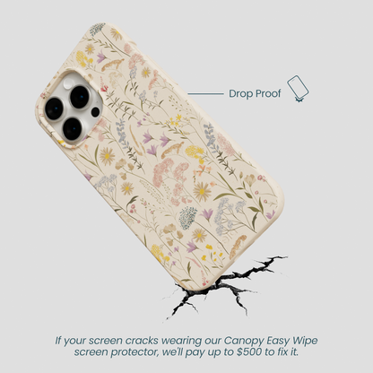 Seashell Dusty Petals iPhone 14 Pro Max Case