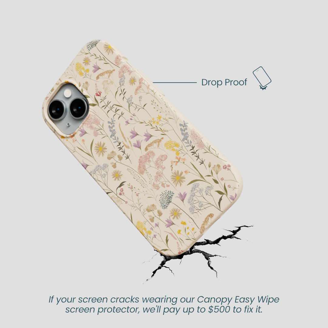 Seashell Dusty Petals iPhone 14 Case