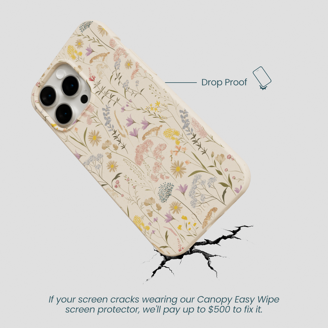 Seashell Dusty Petals iPhone 15 Pro Max Case
