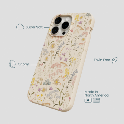 Seashell Dusty Petals iPhone 15 Pro Max Case