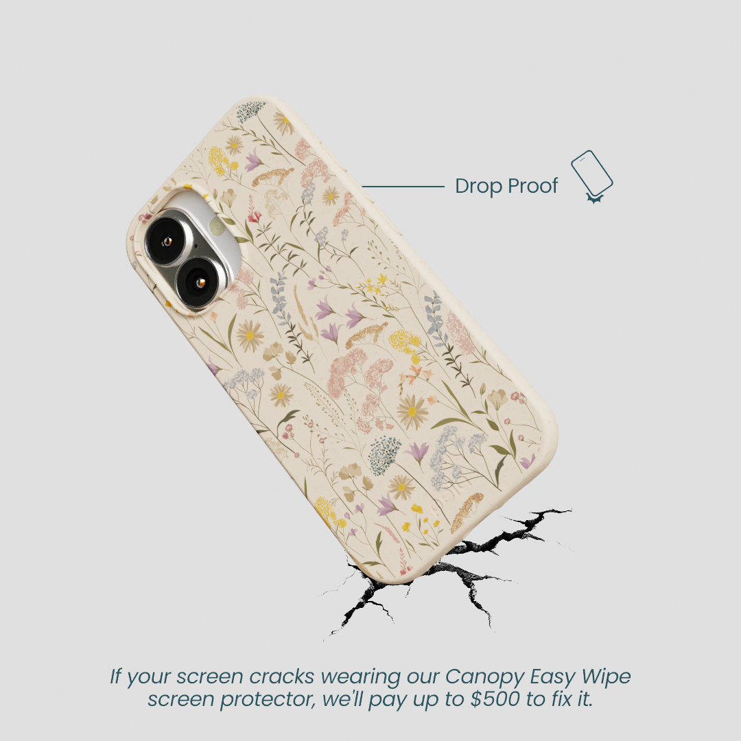 Seashell Dusty Petals iPhone 16 Case