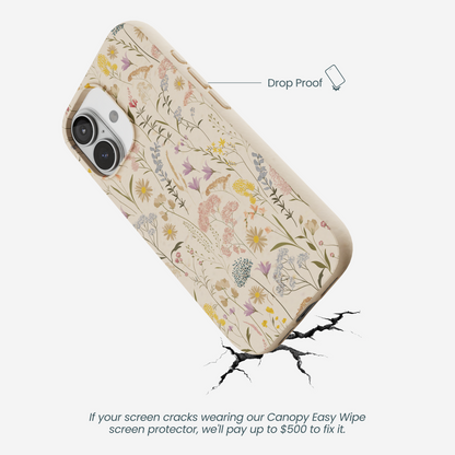 Seashell Dusty Petals iPhone 17 Case