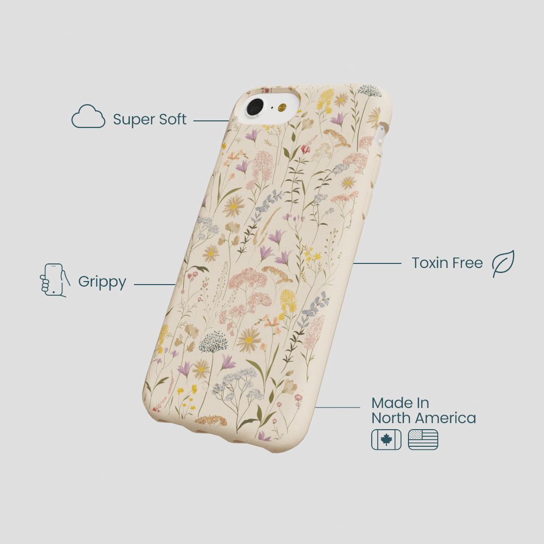 Seashell Dusty Petals iPhone 6/6s/7/8/SE Case