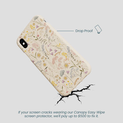 Seashell Dusty Petals iPhone XR Case
