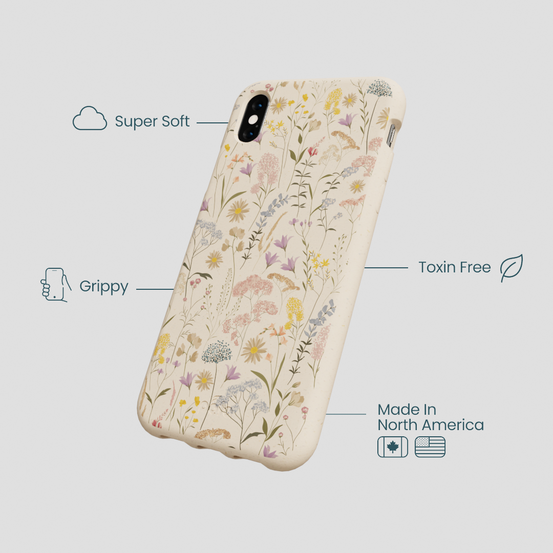 Seashell Dusty Petals iPhone XR Case