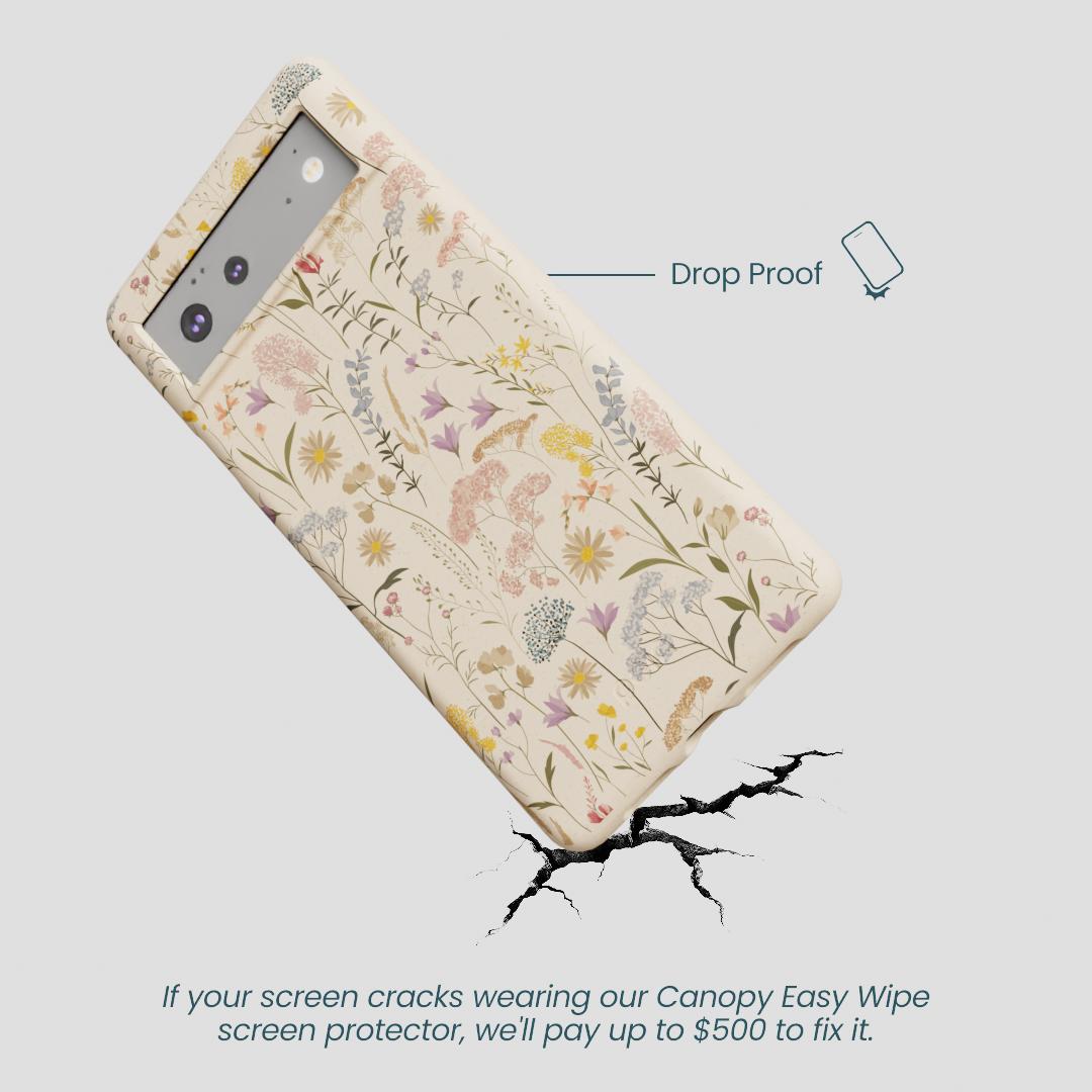 Seashell Dusty Petals Google Pixel 6a Case