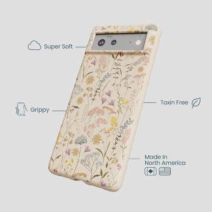 Seashell Dusty Petals Google Pixel 6a Case