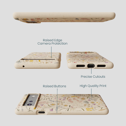 Seashell Dusty Petals Google Pixel 6 Case