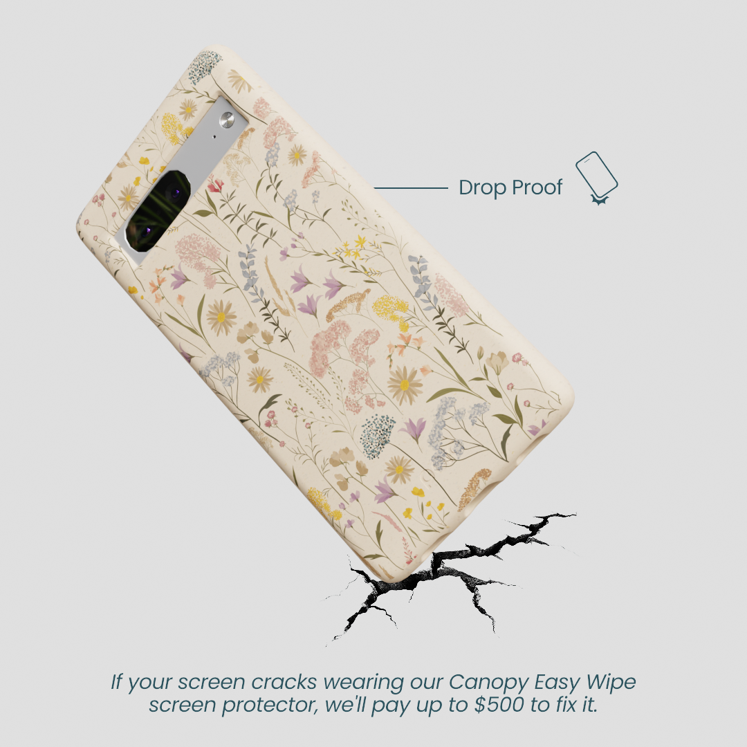 Seashell Dusty Petals Google Pixel 7a Case