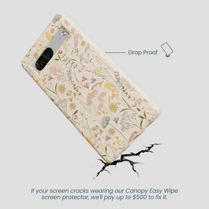 Seashell Dusty Petals Google Pixel 7a Case