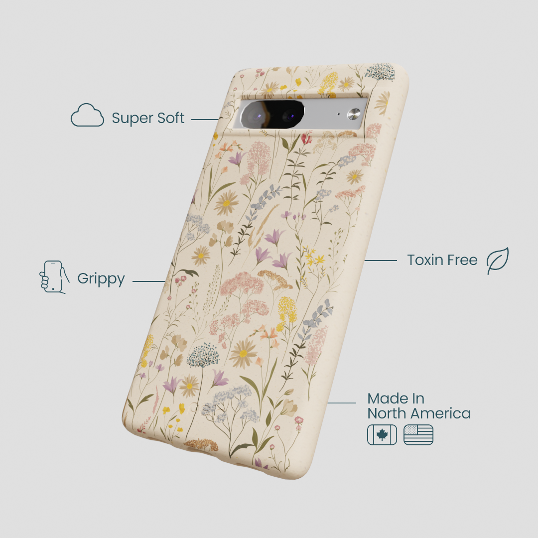 Seashell Dusty Petals Google Pixel 7a Case