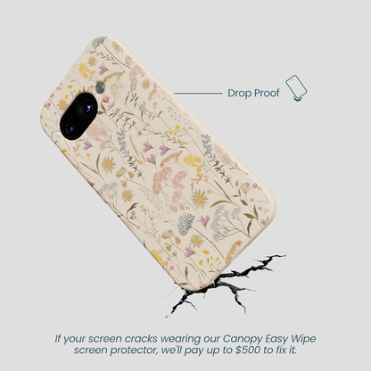 Seashell Dusty Petals Google Pixel 9a Case