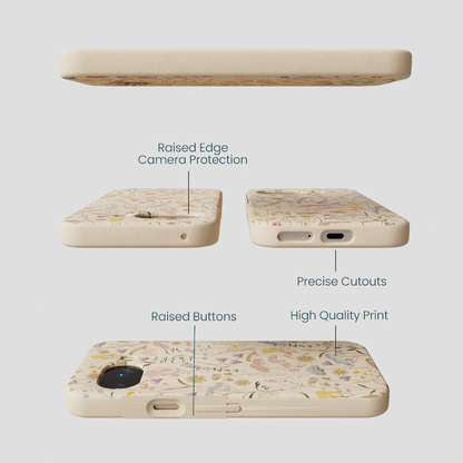 Seashell Dusty Petals Google Pixel 9a Case