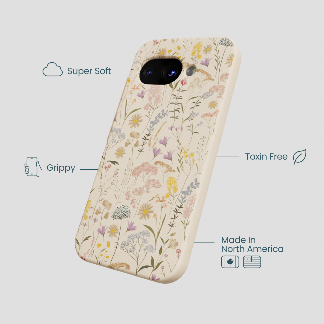Seashell Dusty Petals Google Pixel 9a Case