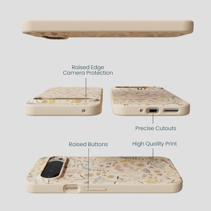 Seashell Dusty Petals Google Pixel 9 Pro XL Case