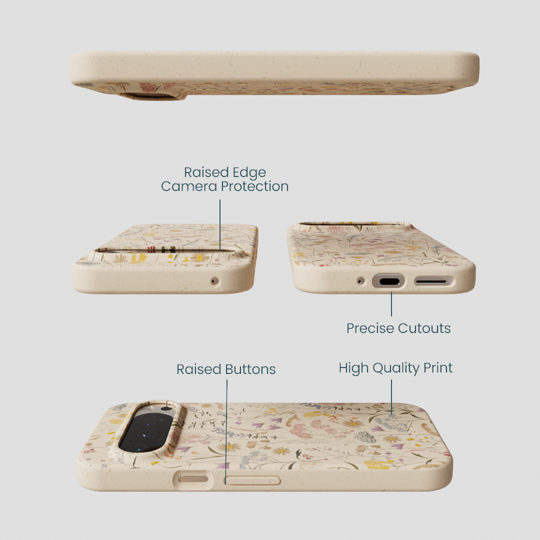 Seashell Dusty Petals Google Pixel 9/9 Pro Case