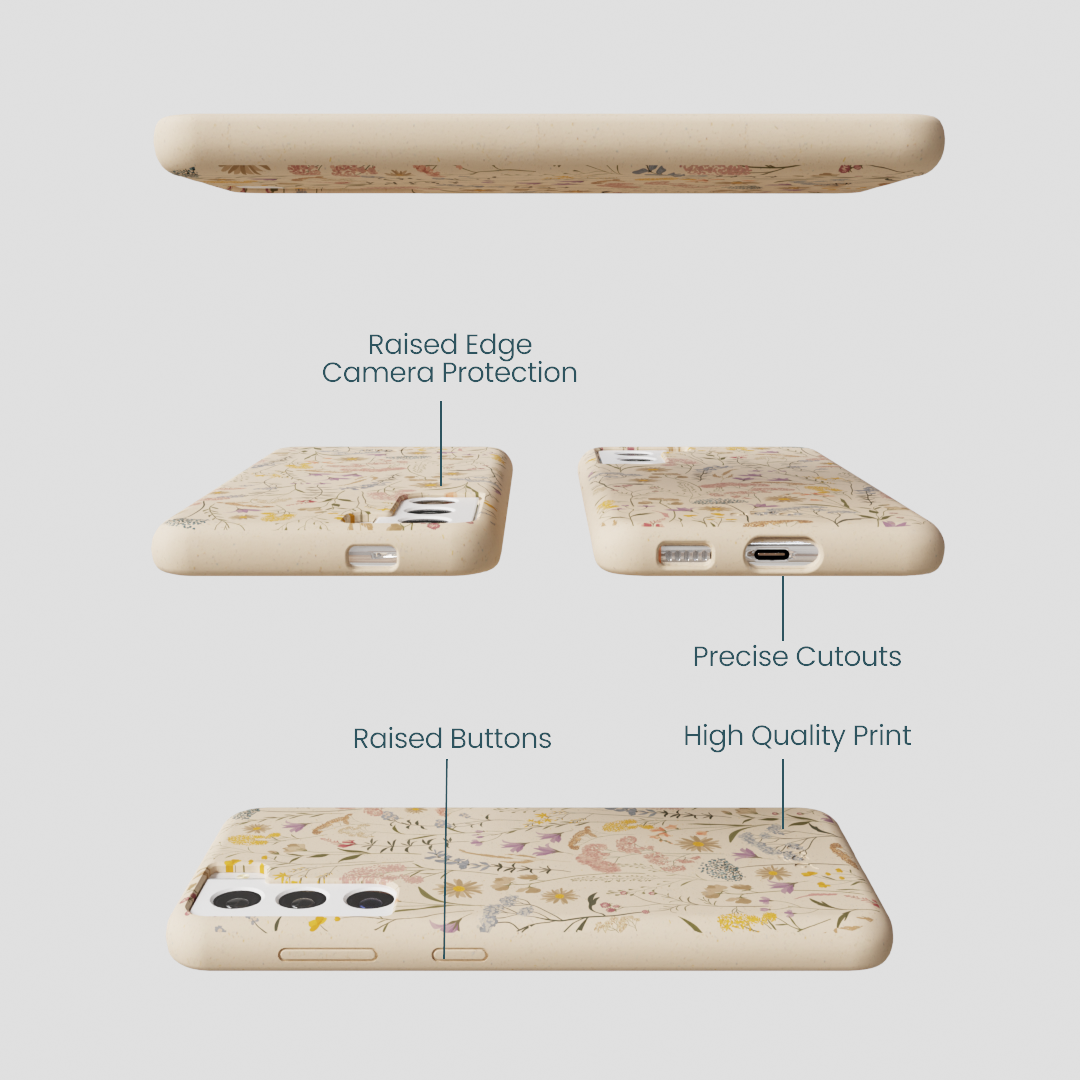 Seashell Dusty Petals Samsung Galaxy S21 Case