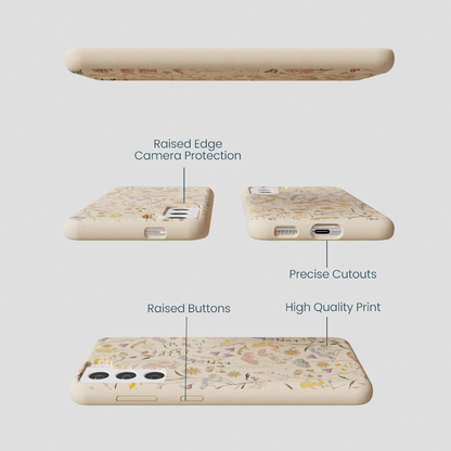 Seashell Dusty Petals Samsung Galaxy S21 Case