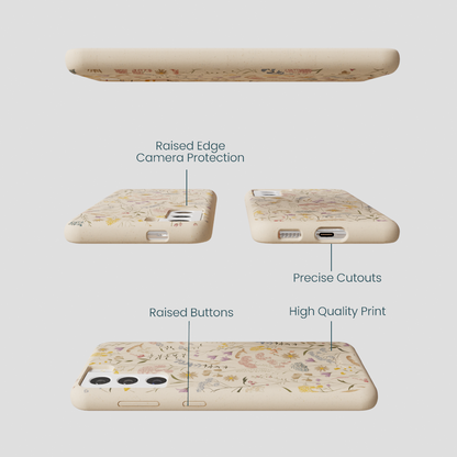Seashell Dusty Petals Samsung Galaxy S22 Case