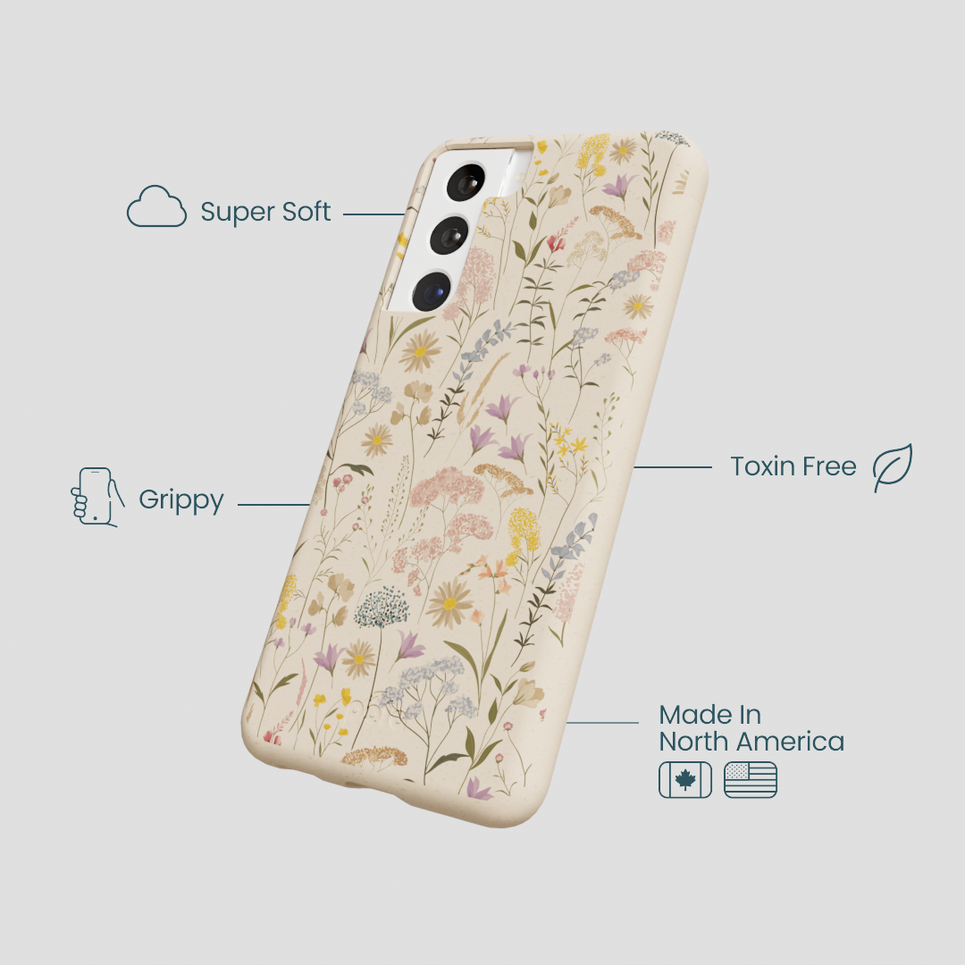 Seashell Dusty Petals Samsung Galaxy S22 Case