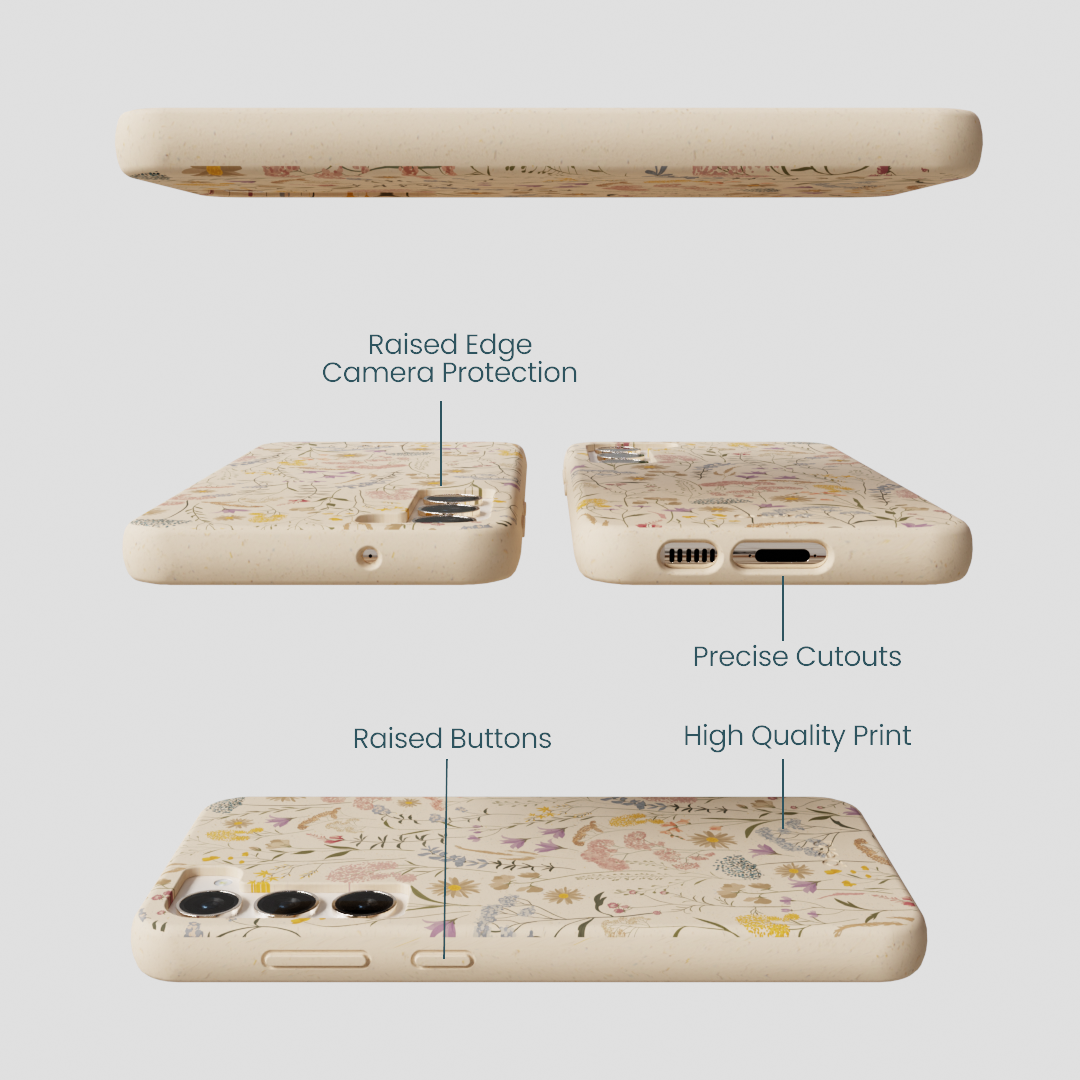 Seashell Dusty Petals Samsung Galaxy S23+(Plus) Case