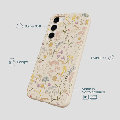 Seashell Dusty Petals Samsung Galaxy S23+(Plus) Case