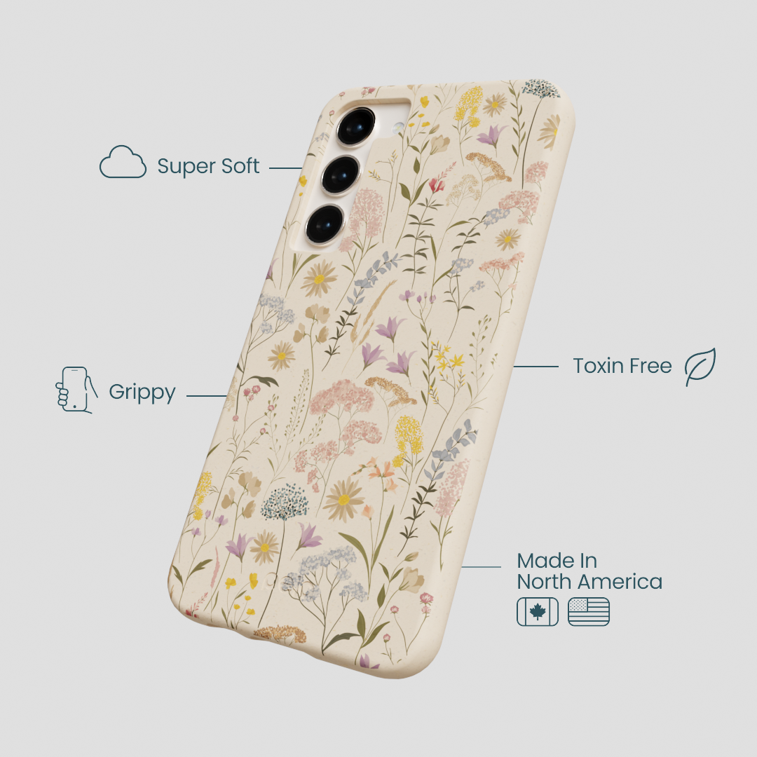 Seashell Dusty Petals Samsung Galaxy S24+(Plus) Case