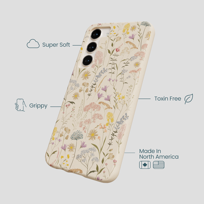 Seashell Dusty Petals Samsung Galaxy S24+(Plus) Case