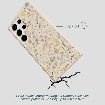 Seashell Dusty Petals Samsung Galaxy S24 Ultra Case