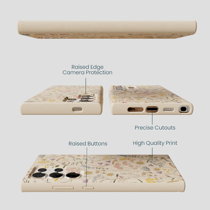 Seashell Dusty Petals Samsung Galaxy S24 Ultra Case