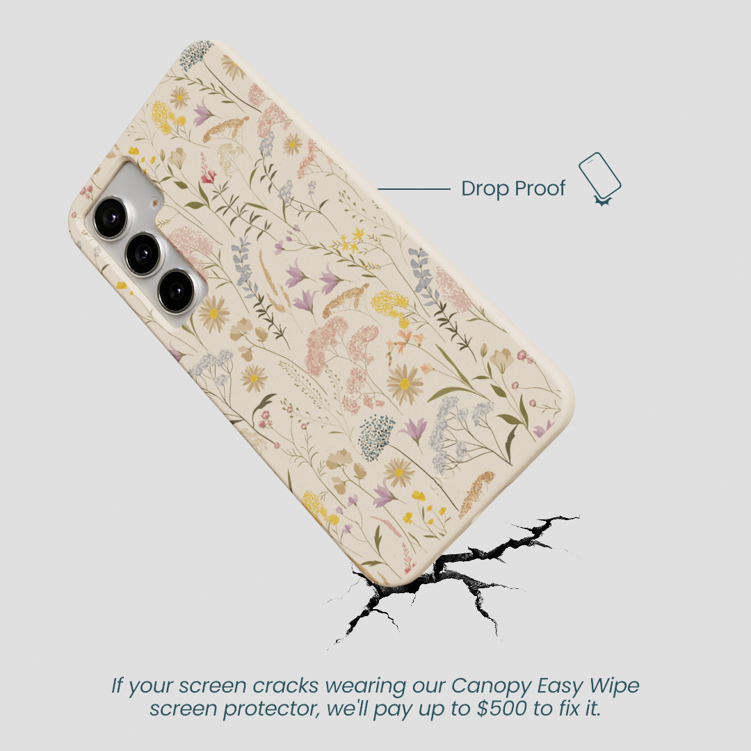 Seashell Dusty Petals Samsung Galaxy S25+(Plus) Case