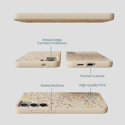 Seashell Dusty Petals Samsung Galaxy S25+(Plus) Case