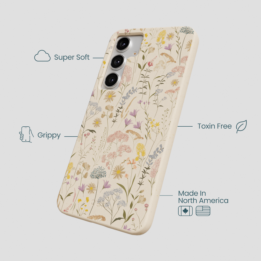 Seashell Dusty Petals Samsung Galaxy S25+(Plus) Case